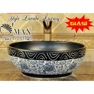 Chậu rửa mặt đặt bàn,chậu lavabo hoa văn,lavabo hoa văn,chậu đặt dương bàn cao cấp CAM KẾT SỨ LOẠI 1