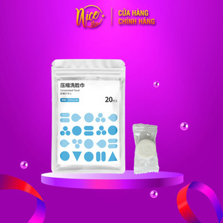 Khăn mặt cotton dạng viên nén du lịch Holdhome - Viên lẻ sử dụng 1 lần