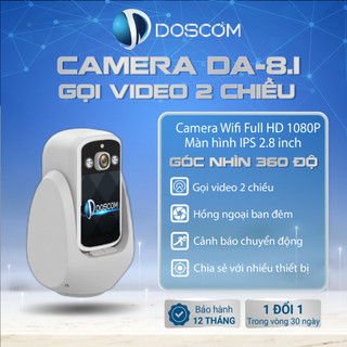 Camera Gọi Video 2 Chiều Doscom DA-8.1 - Full HD 2K - Tích Hợp Màn Hình IPS 2.8 Inch Video Call, Phát Hiện Chuyển Động