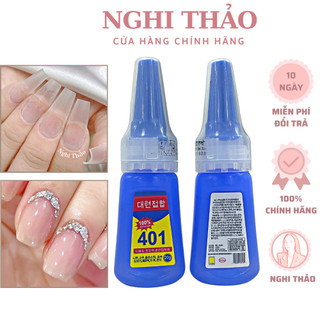 Keo 401 chính hãng, keo gắn móng giả siêu chắc 20g