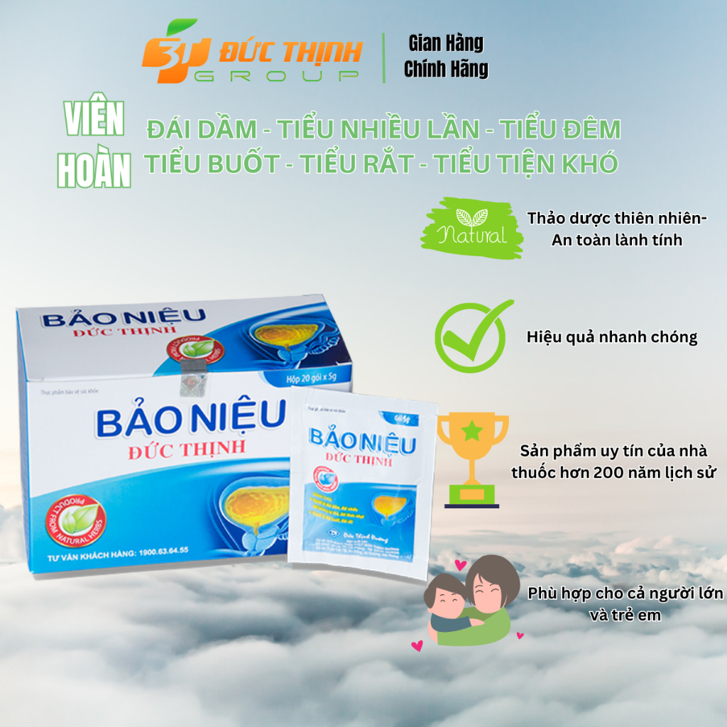 Viên Hoàn Bảo Niệu Đức Thịnh - Hỗ Trợ Cải Thiện Các Vấn Đề Đường Tiểu