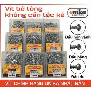 SV Vít không cần nở Unika NPS (Nhật) dùng trực tiếp với tường, bê tông