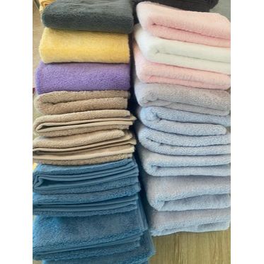 3 Cái Khăn 40x80cm 100% Cotton Cao Cấp Anoda Màu Hồng Nhạt
