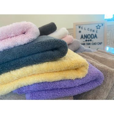 3 Cái Khăn 40x80cm 100% Cotton Cao Cấp Anoda Màu Hồng Nhạt