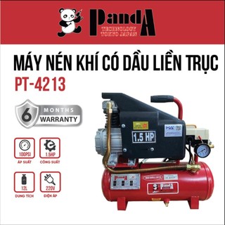 Máy nén khí có dầu PANDA PT4213 dung tích bình 12L công suất 1.5HP hàng chính hãng