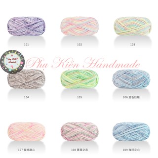 Len nhung Chenille (Mã Màu: 01 - 37)