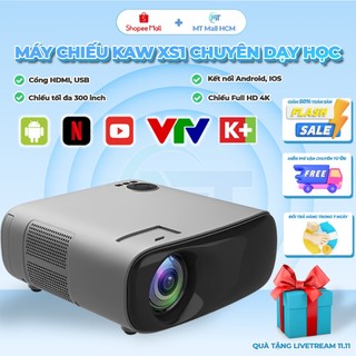 Máy Chiếu 4K KAW XMAX10 (XS1) Chiếu Siêu Nét, Cao Cấp Chính Hãng, Xem Phim Giải Trí, Dạy Học, Văn Phòng, Đa Năng