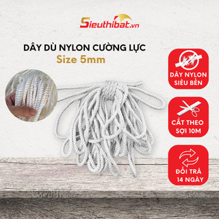 Dây Tơ Trắng, Dây Thừng loại đường kính 5mm bán theo 10m