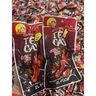 Chân gà 2 chân cay tứ xuyên siêu ngon chuẩn vị 65gr- chân gà tê cay ủ vị hãng tê cay zl chiếc siêu to 65gr