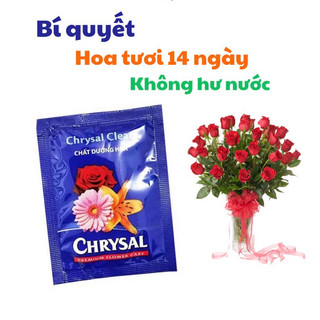 Gói dưỡng hoa tươi lâu chrysal chuẩn hàng hà lan - thuốc dưỡng hoa tươi lâu