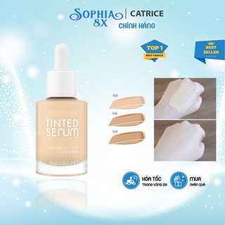 Kem Nền Catrice Nude Drop Tinted Serum Foundation 30ml Dưỡng Ẩm, Che Phủ Tốt, Vegan Thuần Chay