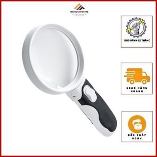 Kính lúp 5X cầm tay có đèn B90 có độ phóng đại 5 lần chuyên dụng đọc báo