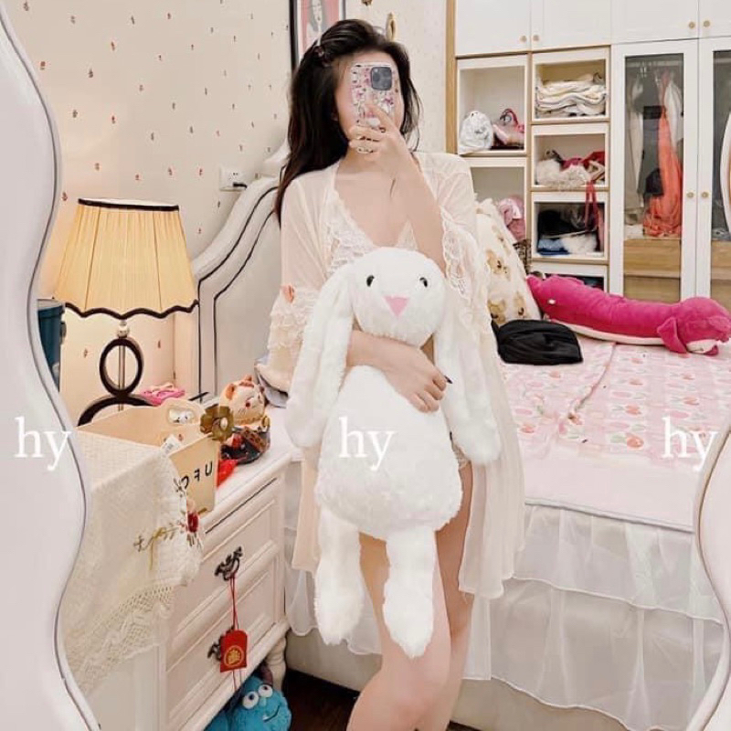 Thỏ Tai Dài JellyCat,Gấu Ôm Cho Bé,Gấu Ôm Ngủ, Thỏ Của Pam