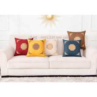 Gối tựa sofa gối sofa mẫu hoàng gia cao cấp gối tựa lưng tây âu gối tây âu cao cấp gối vải bố mềm cao cấp gối sofa