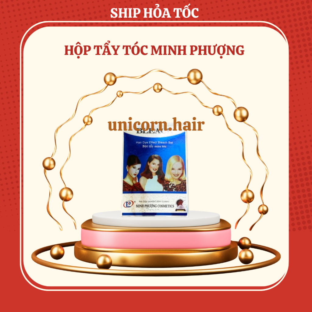 Thuốc tẩy tóc Bleach, bột tẩy tóc Minh Phượng