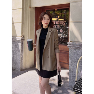 Áo Blazer chỉ chốt trên live