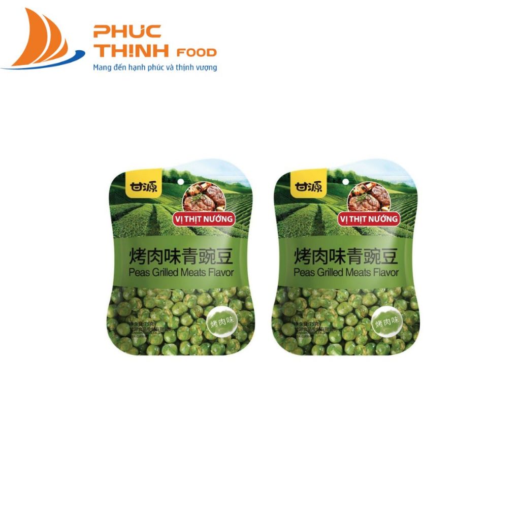 Đậu hà lan vị thịt nướng Cam Nguyên 75g thơm ngon, lạ miệng