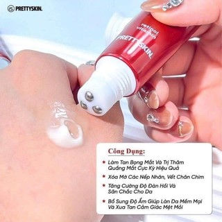 Kem mắt Retinol Prettyskin [ kèm đầu lăn Massage ]