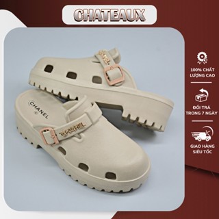 Dép Sục " Channel " , Sục Nữ  Đế Cao  3- 5cm Tăng Chiều Cao Nhẹ Êm Thời Trang CE2
