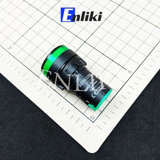 Ad16-22ds đèn led báo nguồn 22mm 220vac màu xanh lá