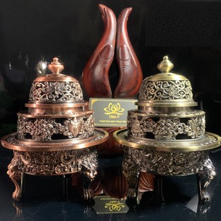 Lư Bát Kiết Tường Xông Hương Trầm Bằng Hợp Kim Đồng