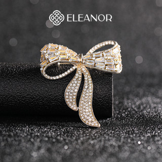 Ghim cài áo nam nữ Eleanor Accessories hình nơ đính đá phụ kiện trang sức thời trang dễ thương 5286