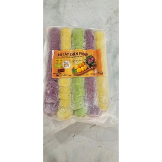 Xôi chiên phồng đậu xanh cốt dừa cắt khúc