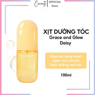 Xịt dưỡng tóc Grace & Glow Daisy Hair Vitamin Mist Xịt dưỡng tóc chống xơ rối cùng hương nước hoa Canavy Cosmetics