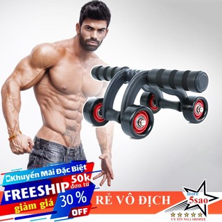 Con lăn tập cơ bụng 4 bánh xe bền đẹp❤️ FREESHIP ❤️ Máy tập bụng tại nhà hiệu quả đốt mỡ bụng nhanh chóng