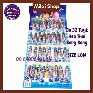 Vỉ đồ chơi 32 tuýp keo Lớn thổi bong bóng trở về tuổi thơ
