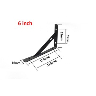 Thép - đen - chữ l 1 đôi] ke góc chịu lực chữ l, giá đỡ bàn học, ke góc chữ l, giá đỡ bàn thờ