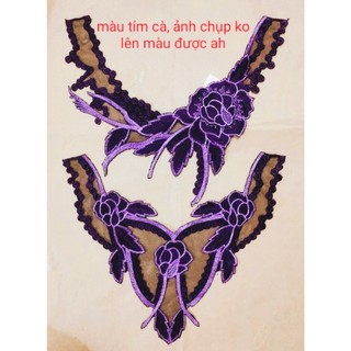 cổ thêu trang trí( truoc+sau)