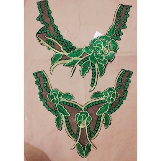 cổ thêu trang trí( truoc+sau)