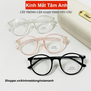 Gọng kính nam nữ vivo-tata dáng tròn giá rẻ - nhận cắt mắt cận loạn viễn