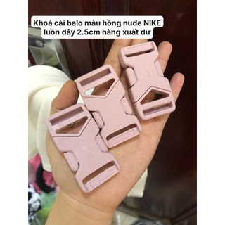 Khóa cài balo túi xách lọt lòng 2.5cm hàng xuất dư YKK Màu hồng nude