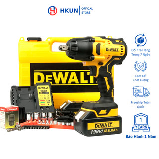 Máy siết bulong Dewalt Lực siết lớn 880Nm Mở ốc bánh xe con, xe ga, Ốc nồi xe ga
