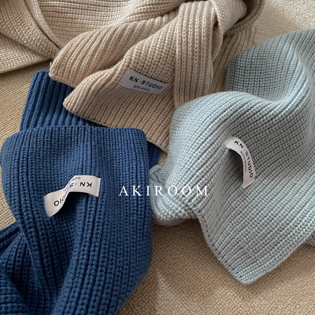 Khăn len tết dọc bản nhỏ chất đanh dày dặn 50% WOOL