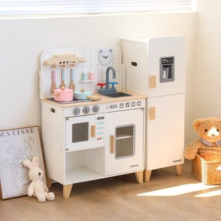 Bộ đồ chơi bếp nấu ăn gỗ cho bé Kabeiqi bằng gỗ tự nhiên cao cấp an toàn toystore FUDAER
