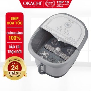 Bồn Ngâm Chân Thảo Dược 6 Con Lăn Massage Okachi JP-250 Với Đèn Hồng Ngoại