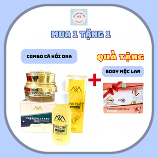 Combo Kem Face DNA + Serum Dưỡng Da Tinh Chất Cá Hồi + tặng body