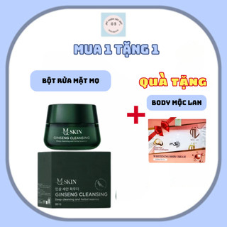 Bột Rửa Mặt Nhân Sâm MQ giúp da sáng mịn,loại bỏ bã nhờn + tặng body