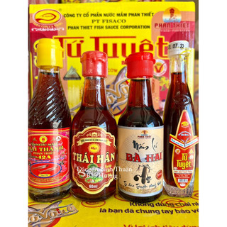 Nước mắm truyền thống phan thiết, 4 chai dùng thử vị