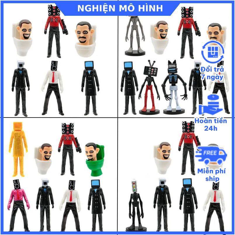 Mô Hình Nhân Vật Skibidi Toilet Man V1