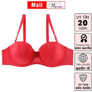 Áo ngực cúp ngang WANNABE ANT26 áo chíp mút kép nâng 5 tác động vung tròn dây vai tháo ráp dễ dàng