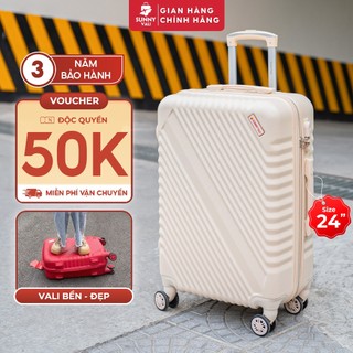 Vali kéo du lịch SIZE 24 inch - Vali Sunny SV05, Vali bán chạy Bền Đẹp bảo hành 3 năm