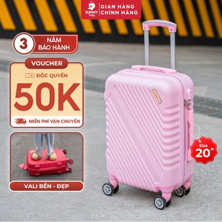 Vali du lịch SIZE 20 inch - Vali SUNNY SV05 Xách Tay nhựa ABS Bền Đẹp bảo hành 3 năm