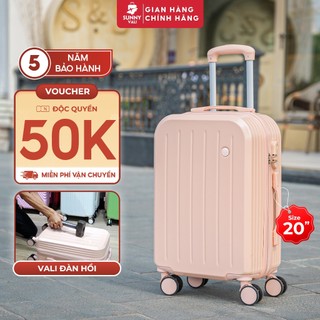 Vali kéo du lịch SIZE 20 inch - Vali SUNNY SV07 nhựa ABS và PC Đàn Hồi Tốt bảo hành 5 năm