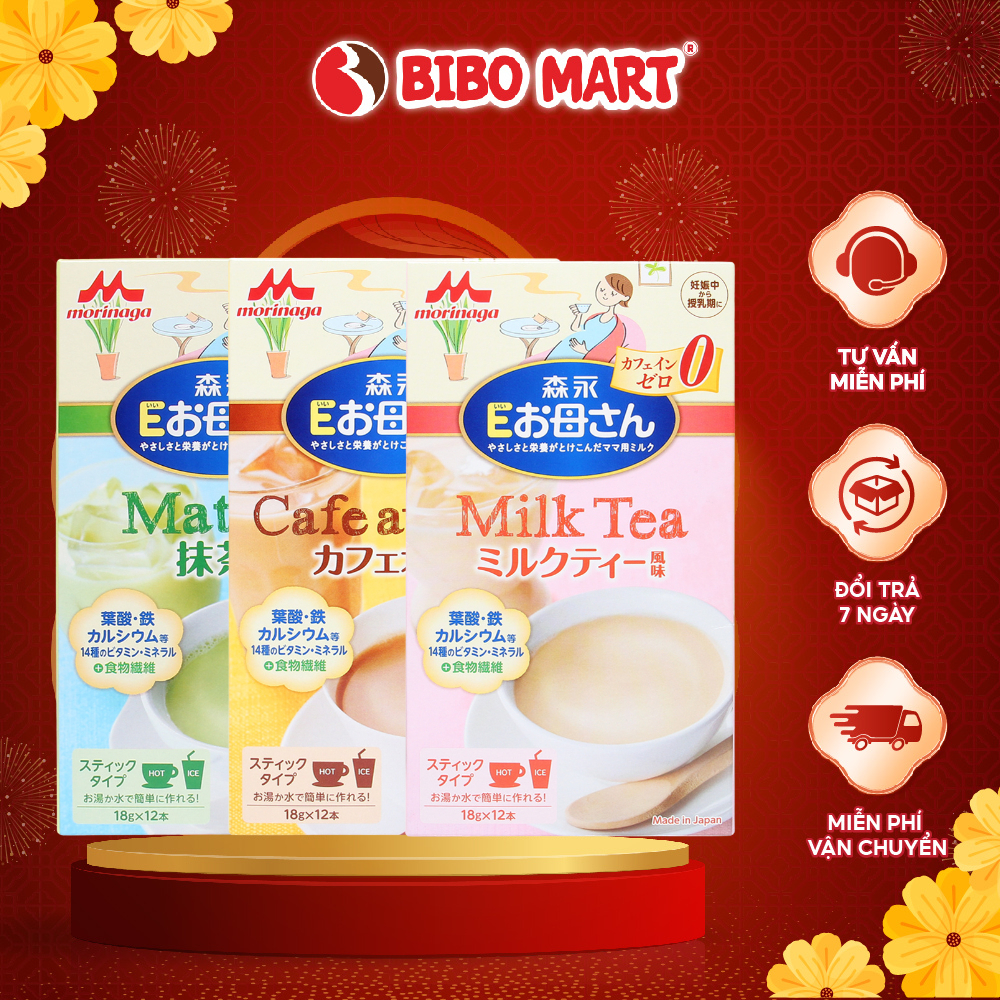 Sữa Bầu Morinaga Nhật Bản Sữa Bầu 3 Vị Matcha Trà Sữa Cafe Cung Cấp Dinh