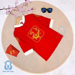 Áo dài bé trai thêu rồng, Áo dài cách tân cho bé trai (ẢNH VÀ CLIP THẬT 100%)
