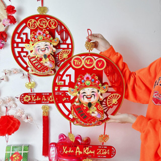 thần tài lắc đầu, dây treo tết thần tài